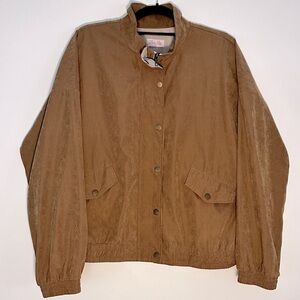 Pink Lily Brown Utility Jacket